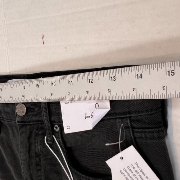 Sam Edelman Women's Black Linnie Flare Leg High Rise Cotton Jeans Size 27 - Picture 10 of 10